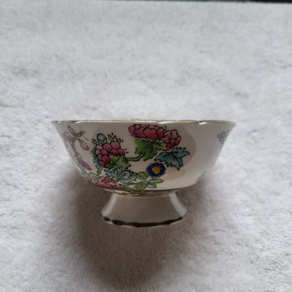 COALPORT INDIAN TREE BONE CHINA SUGAR BOWL AD 1750 RARE FIND GUC "BIN B"